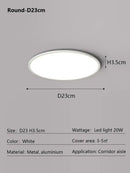 GobekUsa LED Ceiling Light: Nordic Style Ultra Thin Square Lamp for Living Room and Bedroom