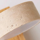 GobekUsa Canopy LED Wall Light Rotate Yellow Travertine Japan Style Bedside Lamp
