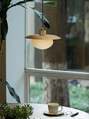 GobekUsa Cream Wind Pendant Lights LED E27 Minimalist Modern Fixtures for Kitchen Island