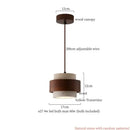 GobekUsa Cuboid Stone LED Pendant Lights Wood Yellow Travertine Interior Lighting Hanging Lamp
