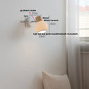 GobekUsa LED Wall Lights Wood White Ceramic Rotate, Living Room Bedside Lamp