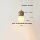 GobekUsa LED Yellow Travertine Hanging Lamp for Home Decor and Lighting Fixtures