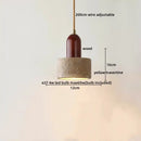 GobekUsa LED Yellow Travertine Hanging Lamp for Home Decor and Lighting Fixtures