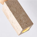 GobekUsa LED Yellow Travertine Hanging Lamp for Home Decor and Lighting Fixtures