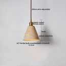 GobekUsa LED Yellow Travertine Hanging Lamp for Home Decor and Lighting Fixtures