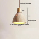 GobekUsa LED Yellow Travertine Hanging Lamp for Home Decor and Lighting Fixtures