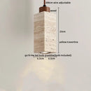 GobekUsa LED Yellow Travertine Hanging Lamp for Home Decor and Lighting Fixtures