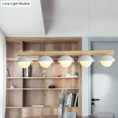 GobekUsa Minimalist Wood Island Pendant - Grey Dome-Shaped Hanging Light