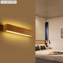 GobekUsa Minimalist Wood Wall Sconce Light with LED Vanity Light and Acrylic Shade for Bathroom