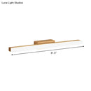 GobekUsa Minimalist Wood Linear Vanity Sconce Light - Beige LED Wall Fixture (16"/23.5"/31.5" Width)