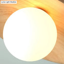 GobekUsa Sleek Wooden Ceiling Light - Mini Semi Flush Mount Hallway Lamp