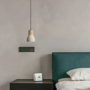 GobekUsa Cement Concrete Bedside Pendant Lamp for Minimalist Bedroom