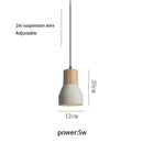 GobekUsa Cement Concrete Bedside Pendant Lamp for Minimalist Bedroom