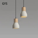 GobekUsa Cement Concrete Bedside Pendant Lamp for Minimalist Bedroom