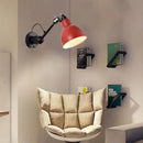 GobekUsa Minimalist 1-Head Wall Lamp with Metal Shade - Black/White Sconce Lighting for Living Room