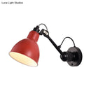 GobekUsa Minimalist 1-Head Wall Lamp with Metal Shade - Black/White Sconce Lighting for Living Room