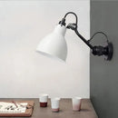 GobekUsa Minimalist 1-Head Wall Lamp with Metal Shade - Black/White Sconce Lighting for Living Room