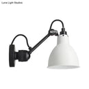 GobekUsa Minimalist 1-Head Wall Lamp with Metal Shade - Black/White Sconce Lighting for Living Room