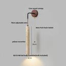 GobekUsa Adjustable LED Wall Sconce Yellow Travertine Stair Light Fixture for Home Decor