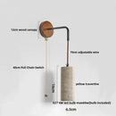 GobekUsa Adjustable LED Wall Sconce Yellow Travertine Stair Light Fixture for Home Decor