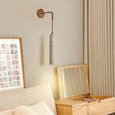 GobekUsa Adjustable LED Wall Sconce Yellow Travertine Stair Light Fixture for Home Decor