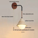 GobekUsa Adjustable LED Wall Sconce Yellow Travertine Stair Light Fixture for Home Decor