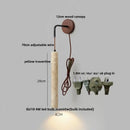 GobekUsa Adjustable LED Wall Sconce Yellow Travertine Stair Light Fixture for Home Decor