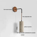 GobekUsa Adjustable LED Wall Sconce Yellow Travertine Stair Light Fixture for Home Decor