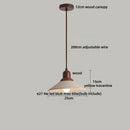 GobekUsa LED Wood Canopy Pendant Lights Yellow Travertine Stone Hanging Lamp