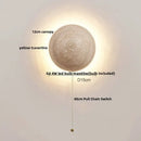 GobekUsa LED Wall Light: Nordic Modern Design with White Glass & Yellow Travertine Wood