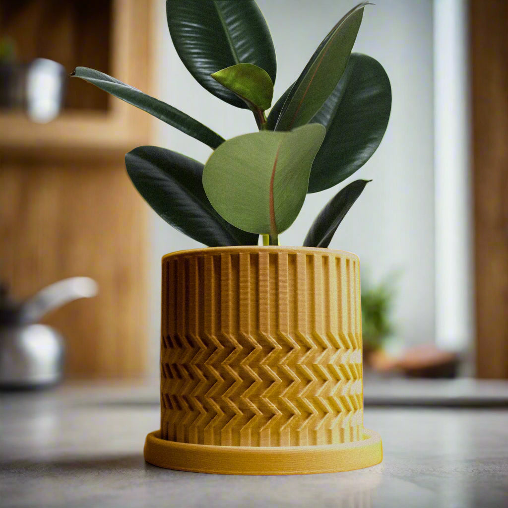 Minimalist Zig-Zag Planter, photo 4 of 18