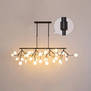 GobekUsa Minimalistic Acrylic Twig Ceiling Pendant Light - Island Lighting Ideas for Dining Room