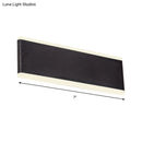 GobekUsa Minimalistic Black Rectangle LED Aluminum Wall Light Fixture for Dining Room - Sizes: 4.5"/7" Dia