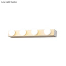 GobekUsa Minimalistic Black/White Finish Vanity Lighting Fixture – Open Bulb, 4/5 Heads Metal Wall Light for Bathroom