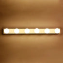 GobekUsa Minimalistic Black/White Finish Vanity Lighting Fixture – Open Bulb, 4/5 Heads Metal Wall Light for Bathroom