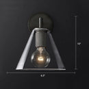 GobekUsa Minimalistic Brass Wall Sconce with Clear Glass for Bedside Lighting