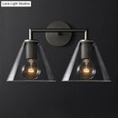 GobekUsa Minimalistic Brass Wall Sconce with Clear Glass for Bedside Lighting