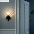 GobekUsa Minimalistic Glass Wall Sconce - Ball Shade Corridor Light (1-Head)