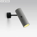 GobekUsa Minimalistic Grey LED Wall Spotlight with Cylindrical Shade