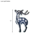 GobekUsa Minimalistic LED Bedroom Wall Sconce with Deer Crystal Shade - Warm/White Light Options