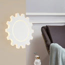 GobekUsa Minimalistic LED Wall Sconce: Acrylic Black/White Finish, Warm/White Light
