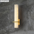 GobekUsa Minimalistic Marble Wall Sconce - White LED Light for Aisle, Wall Mounted