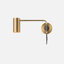 GobekUsa Minimalistic Metal Adjustable Tubular Wall Lamp with 1-Light Bedside Spotlight