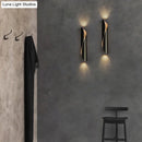 GobekUsa Minimalistic Metal Corridor Wall Sconce Light - 2-Head Scroll Wall Fixture