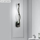 GobekUsa Minimalistic Metal LED Stairway Sconce in Warm/White Light - Black/White