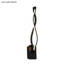 GobekUsa Minimalistic Metal LED Stairway Sconce in Warm/White Light - Black/White