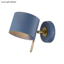 GobekUsa Minimalistic Metallic Cylinder Wall Mount Sconce - 5" Width - 1 Light - Black/Pink/Yellow/Blue - Ideal for Corridors