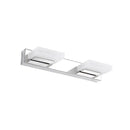 GobekUsa Minimalistic Rotatable LED Vanity Lamp: Square Acrylic & Nickel Wall Sconce Lighting for Bath