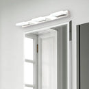 GobekUsa Minimalistic Rotatable LED Vanity Lamp: Square Acrylic & Nickel Wall Sconce Lighting for Bath