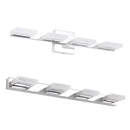 GobekUsa Minimalistic Rotatable LED Vanity Lamp: Square Acrylic & Nickel Wall Sconce Lighting for Bath